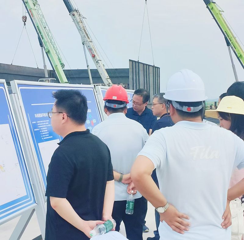 熱烈歡迎各領(lǐng)導(dǎo)視詧我司承建的南漪湖汚水處理項目